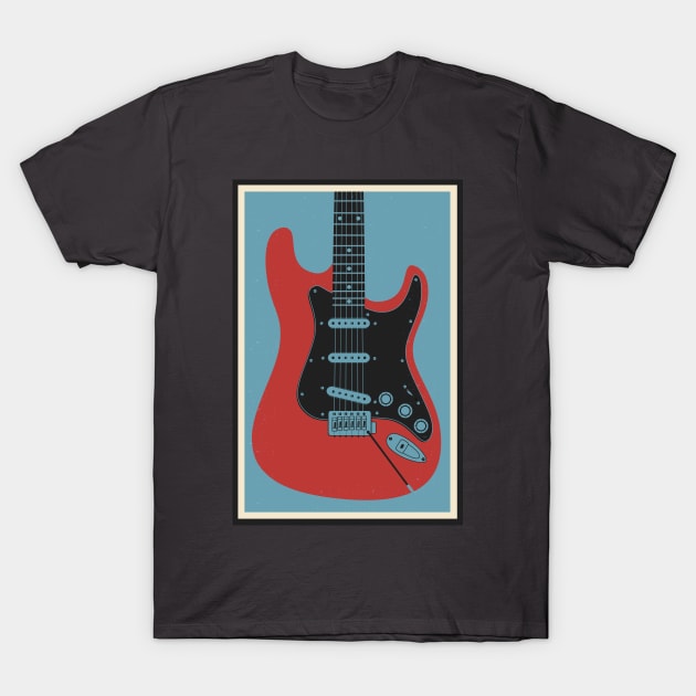 Strat Guitar T-Shirt by mrspaceman